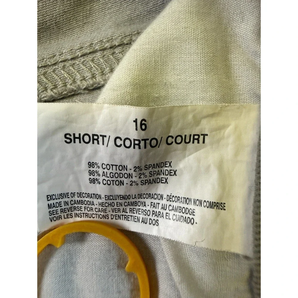 Gloria Vanderbilt Amanda Jeans Women's Size 16 Short Beige Jeans